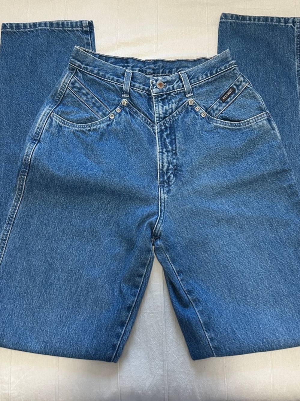 Rockies Women's Vintage Western Bareback Blue Denim Jeans